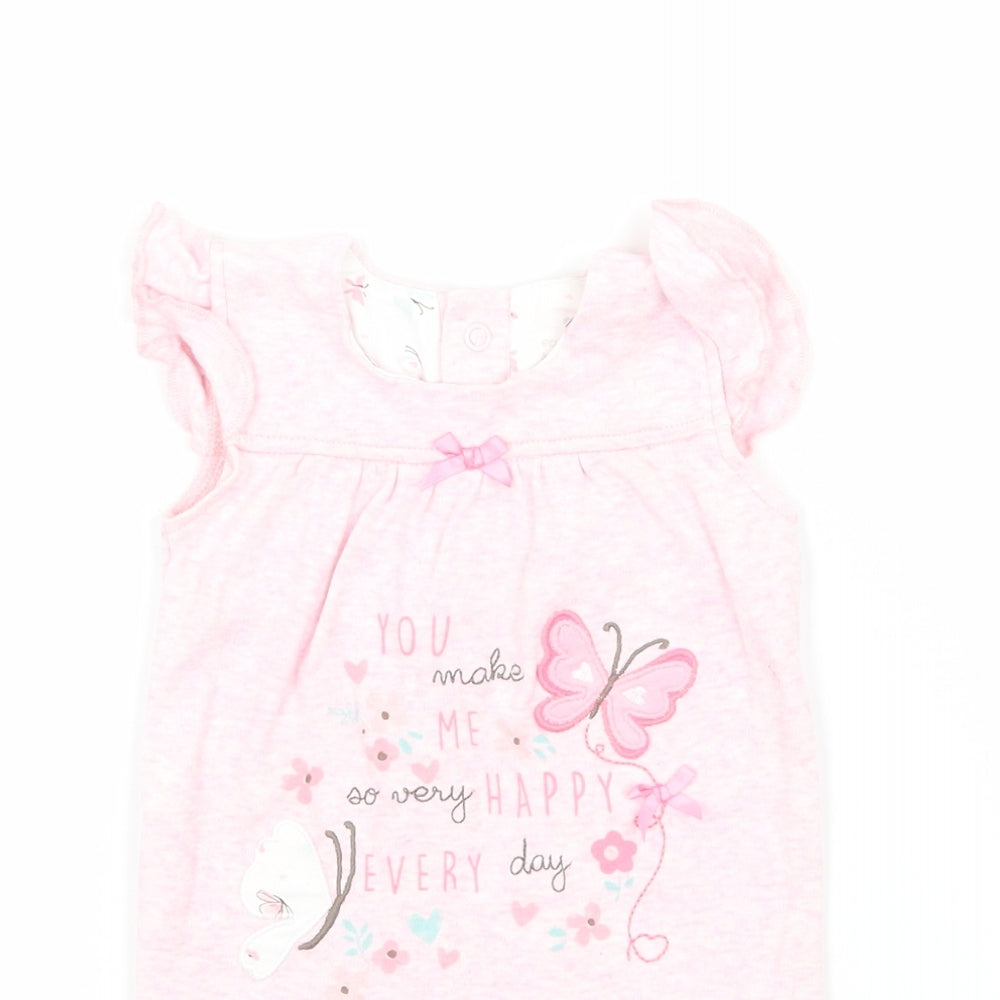 Earlydays Girls Pink   Coverall One-Piece Size 3-6 Months