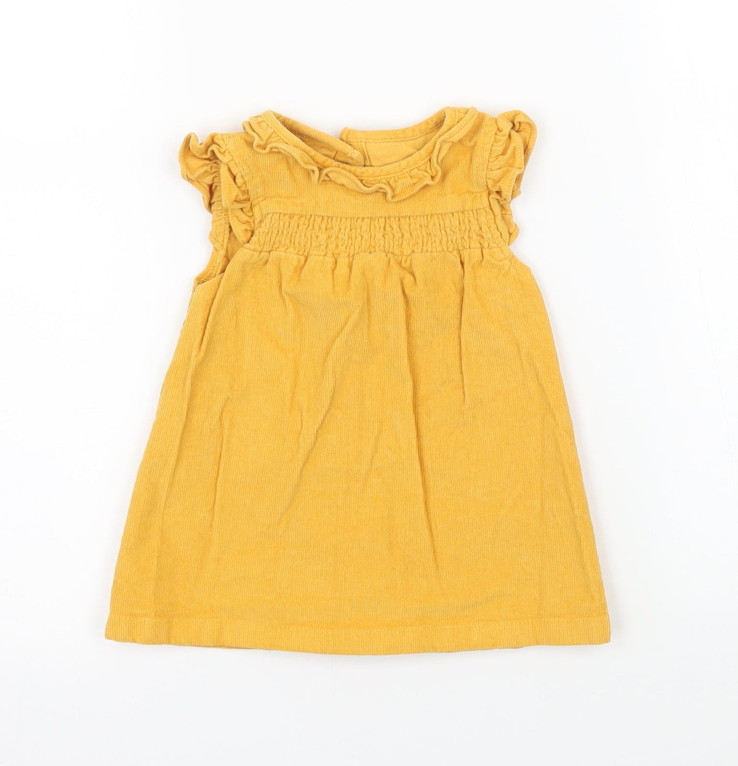 TU Girls Yellow  Corduroy A-Line  Size 3-6 Months