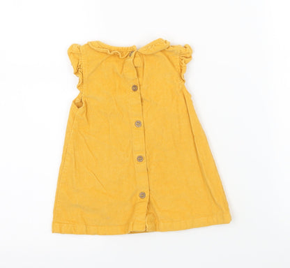 TU Girls Yellow  Corduroy A-Line  Size 3-6 Months