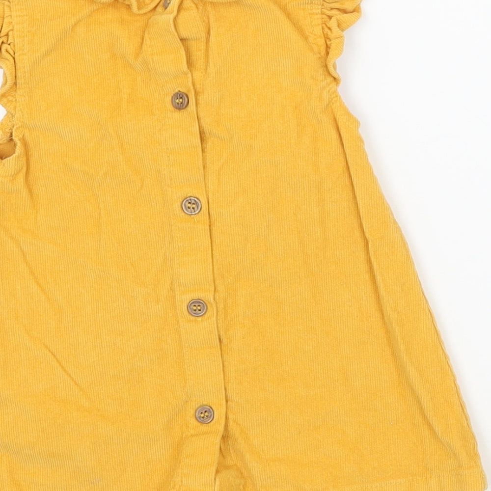 TU Girls Yellow  Corduroy A-Line  Size 3-6 Months