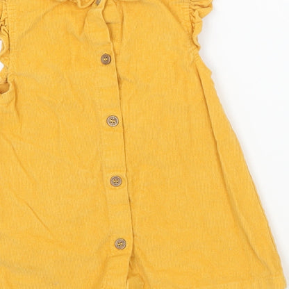 TU Girls Yellow  Corduroy A-Line  Size 3-6 Months
