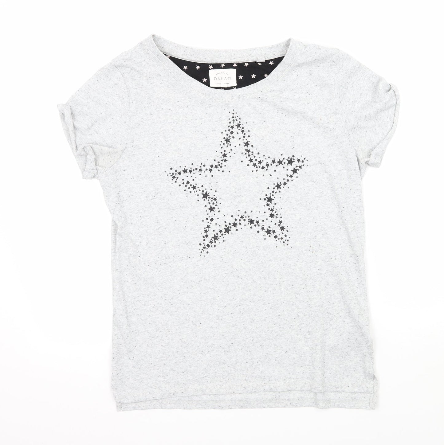 NEXT Womens Grey  Jersey Top Pyjama Top Size XS