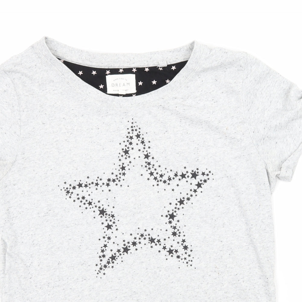 NEXT Womens Grey  Jersey Top Pyjama Top Size XS