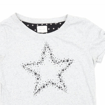 NEXT Womens Grey  Jersey Top Pyjama Top Size XS