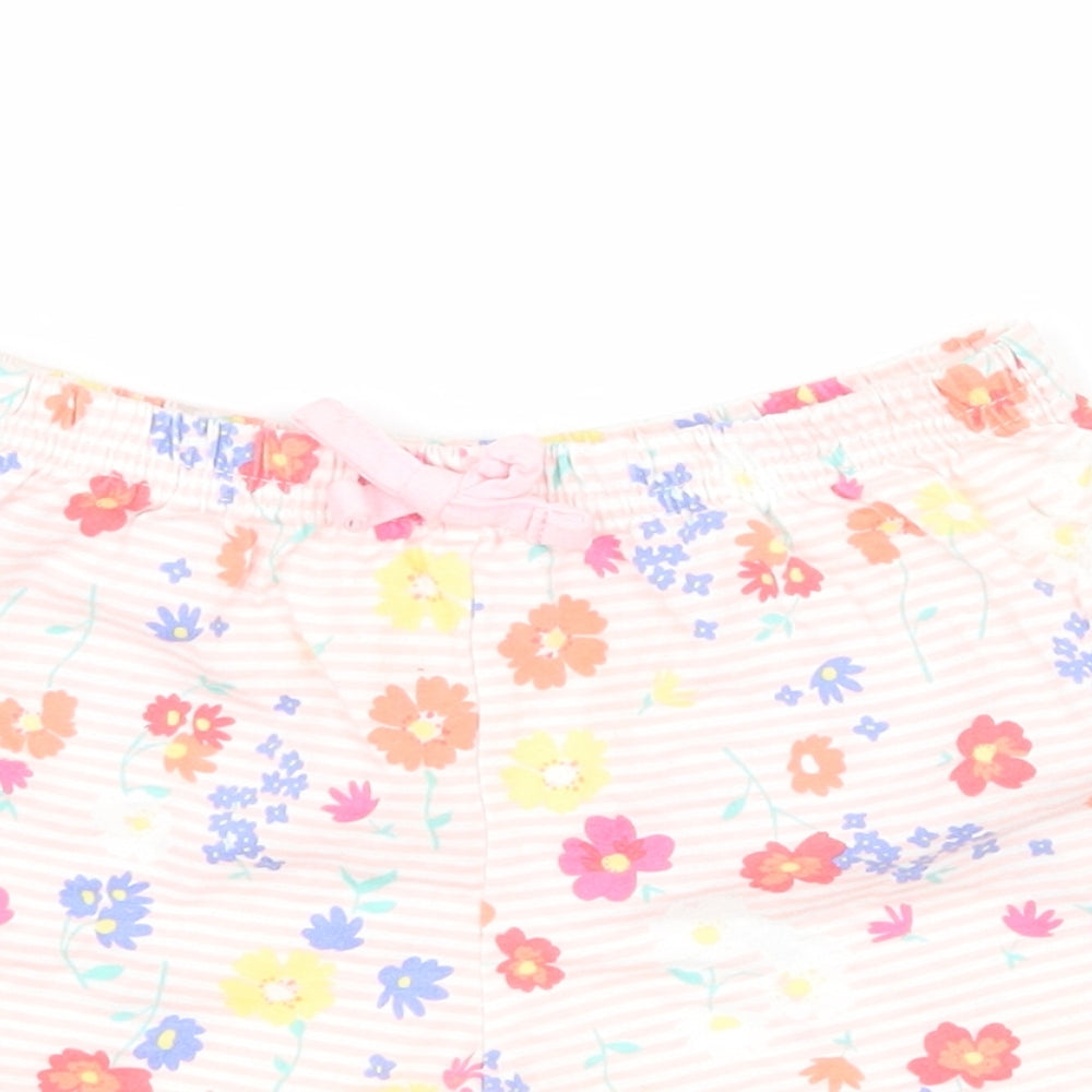 Matalan Girls Pink Floral Jersey  Pyjama Pants Size 2-3 Years