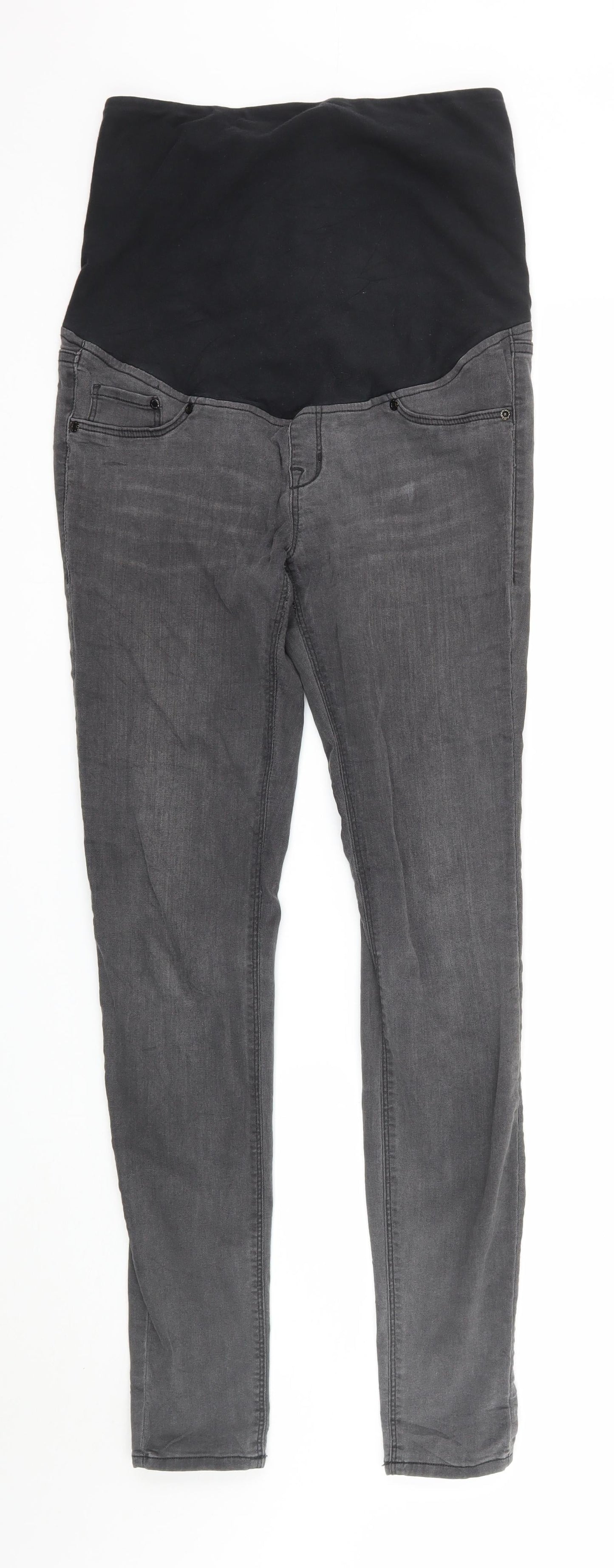 Womens UK Size 8 H&M Regular Fit Skinny Grey Jeans