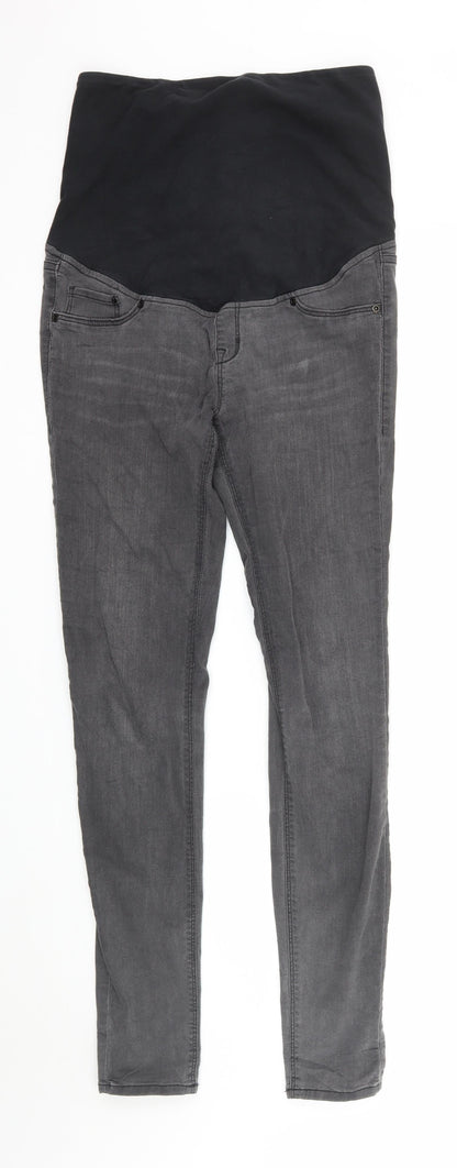 Womens UK Size 8 H&M Regular Fit Skinny Grey Jeans