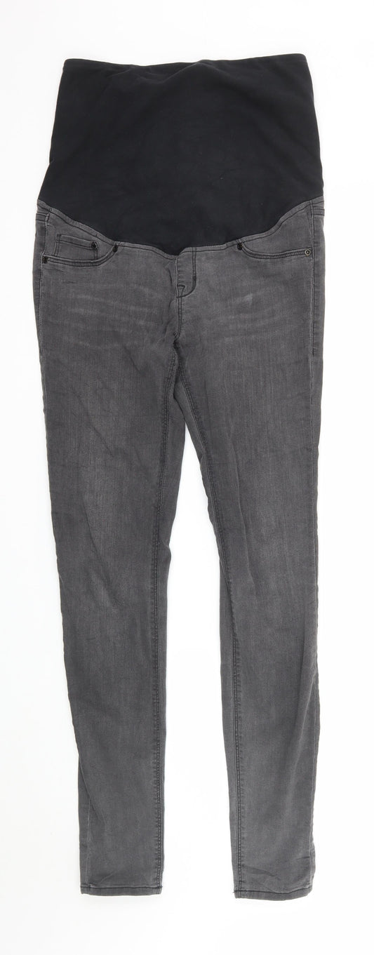 Womens UK Size 8 H&M Regular Fit Skinny Grey Jeans