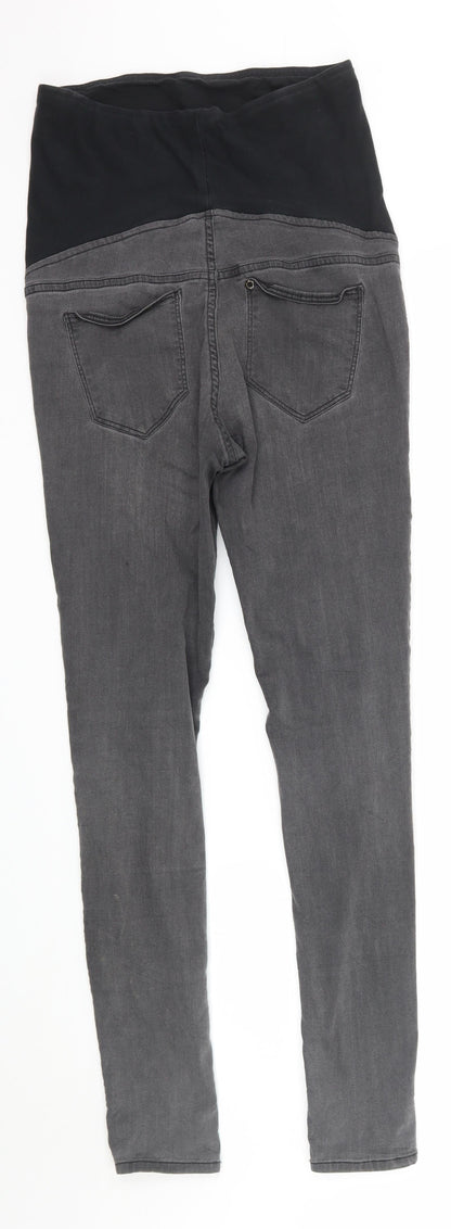 Womens UK Size 8 H&M Regular Fit Skinny Grey Jeans