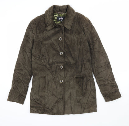 Per Una Womens Brown  Corduroy Jacket Coatigan Size 8