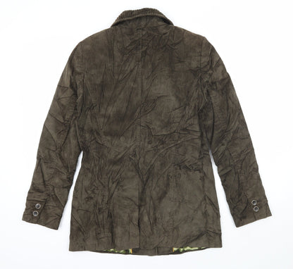 Per Una Womens Brown  Corduroy Jacket Coatigan Size 8