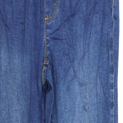 Womens UK Size  Preworn Regular Fit Straight Blue Jeans