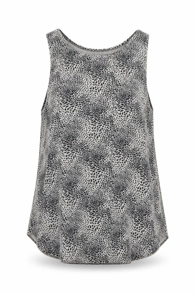 Womens UK Size 10 Decjuba Grey Basic Tank