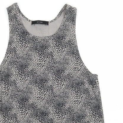 Womens UK Size 10 Decjuba Grey Basic Tank