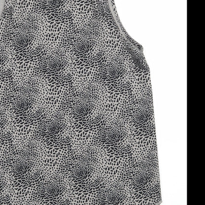 Womens UK Size 10 Decjuba Grey Basic Tank