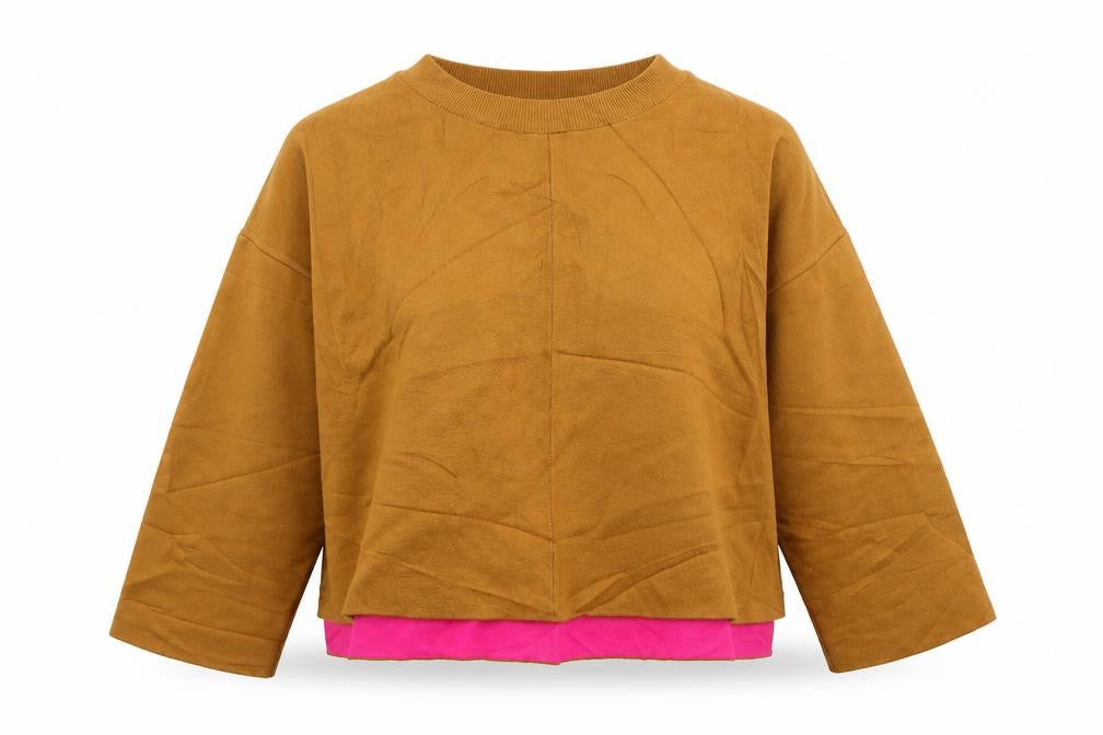 Womens UK Size S Topshop Brown Pullover Jumper