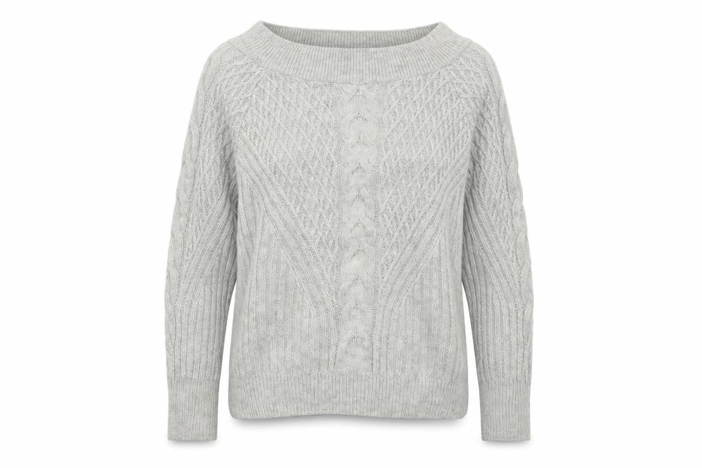 Womens UK Size L Papaya Grey Pullover Jumper