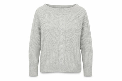 Womens UK Size L Papaya Grey Pullover Jumper