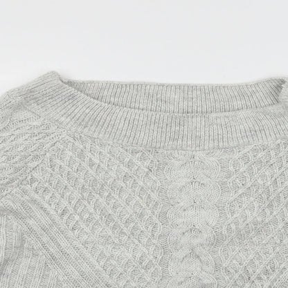 Womens UK Size L Papaya Grey Pullover Jumper
