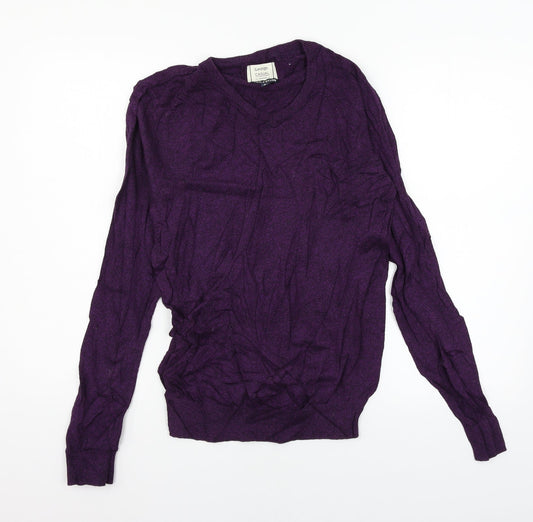 George Mens Purple  Knit Pullover Jumper Size S