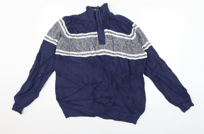 Marks and Spencer Mens Blue  Knit Pullover Jumper Size L