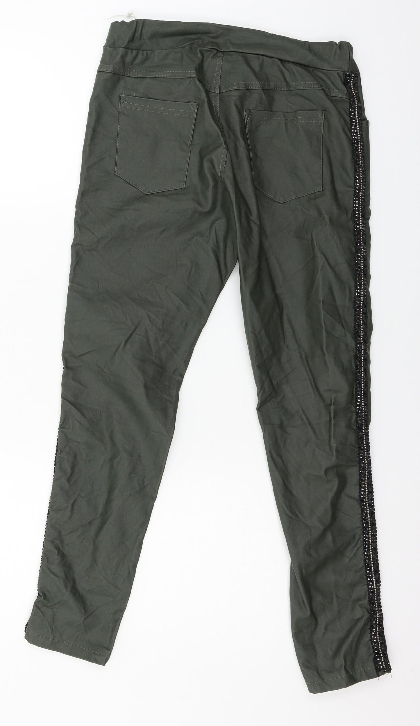 Womens UK Size 30 in Preworn Regular Fit  Green Trousers