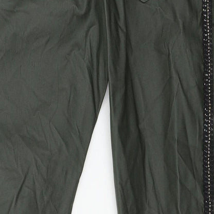 Womens UK Size 30 in Preworn Regular Fit  Green Trousers