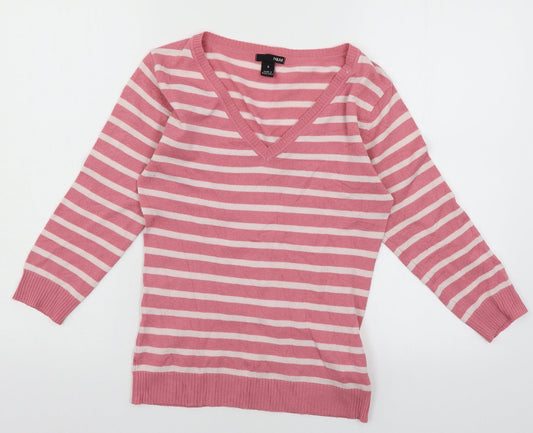 Womens UK Size S H&M Pink Pullover Jumper