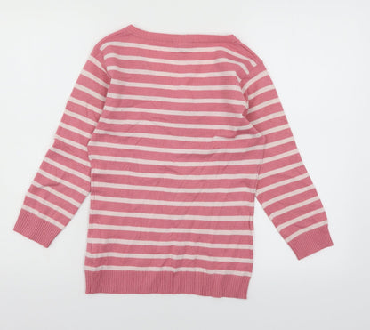 Womens UK Size S H&M Pink Pullover Jumper