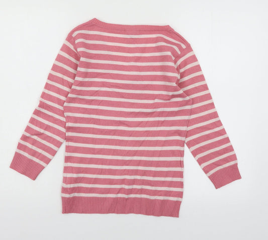 Womens UK Size S H&M Pink Pullover Jumper