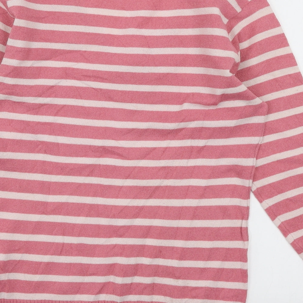 Womens UK Size S H&M Pink Pullover Jumper