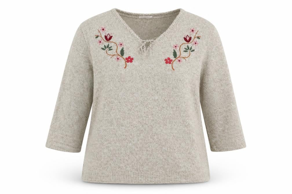 Womens UK Size 14 Damart Brown Pullover Jumper