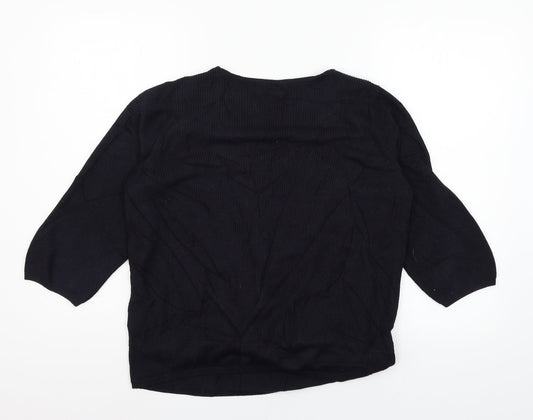 Per Una Womens Blue  Knit Basic Blouse Size 14