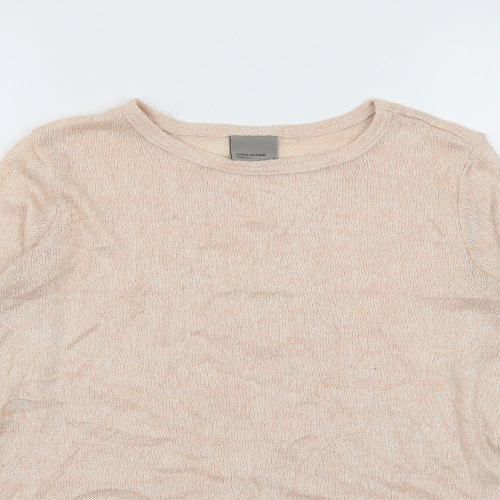 Womens UK Size S VERO MODA Pink Pullover Jumper