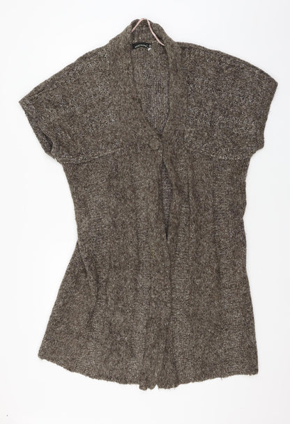 Apostrophe Womens Brown  Knit Cardigan Jumper One Size