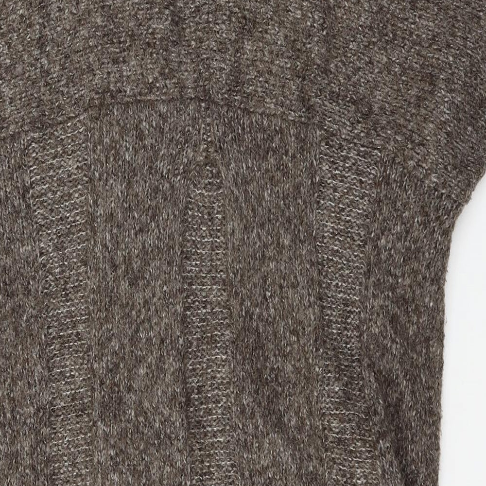 Apostrophe Womens Brown  Knit Cardigan Jumper One Size