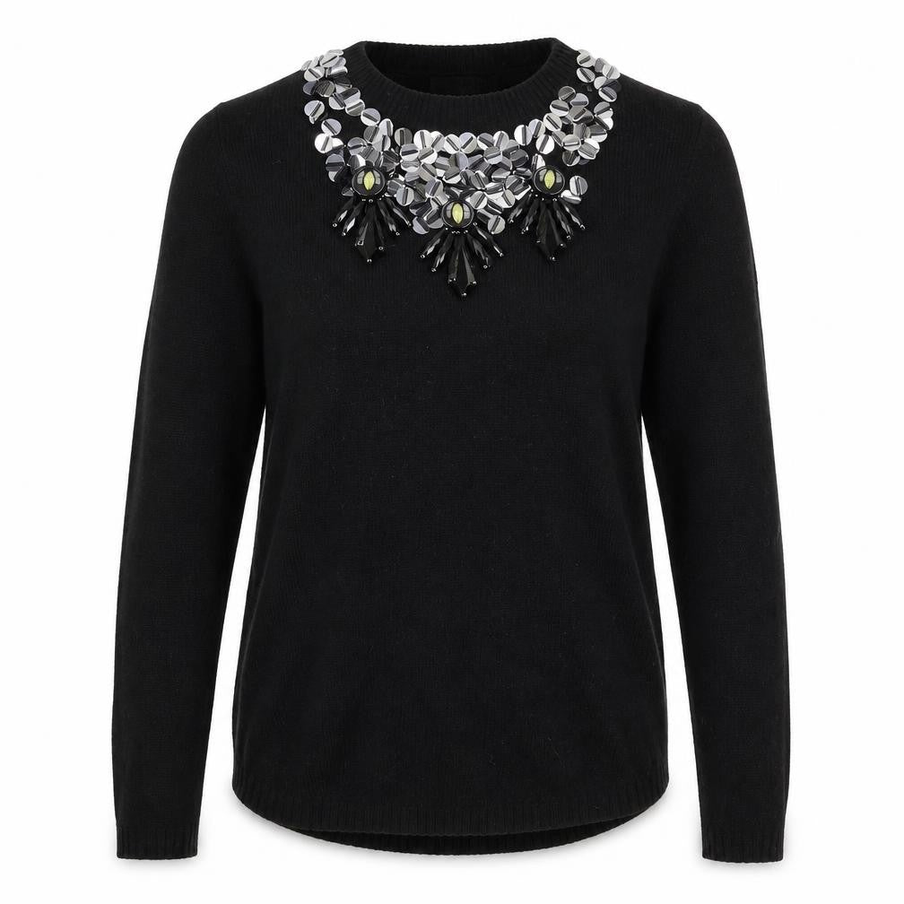 Womens UK Size XS H&M Black Pullover Jumper