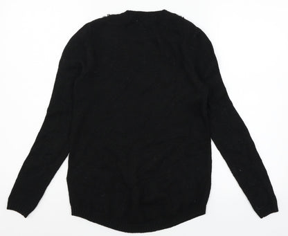 Womens UK Size XS H&M Black Pullover Jumper