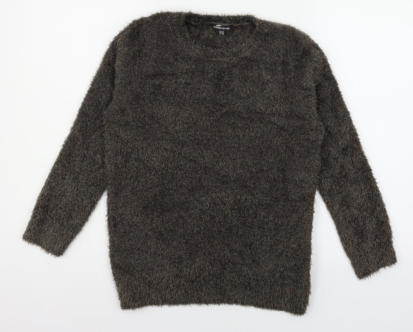 Warehouse Womens Brown  Knit Pullover Jumper Size 10
