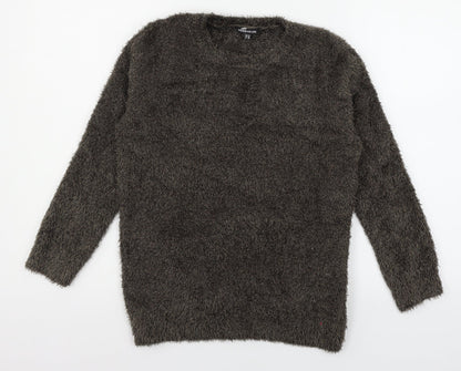 Warehouse Womens Brown  Knit Pullover Jumper Size 10