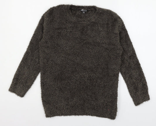 Warehouse Womens Brown  Knit Pullover Jumper Size 10