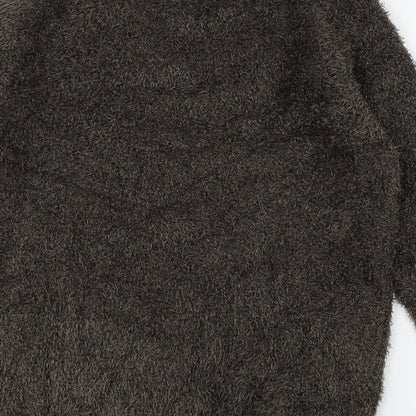 Warehouse Womens Brown  Knit Pullover Jumper Size 10