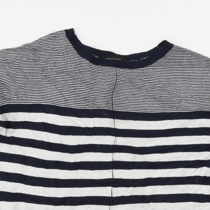 Atmosphere Womens Blue Striped Knit Pullover Jumper Size 10