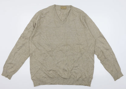 Marks and Spencer Mens Brown  Knit Pullover Jumper Size L