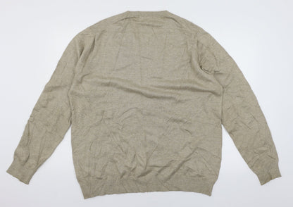 Marks and Spencer Mens Brown  Knit Pullover Jumper Size L
