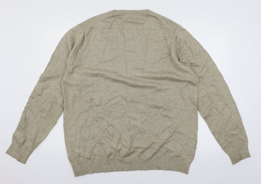 Marks and Spencer Mens Brown  Knit Pullover Jumper Size L