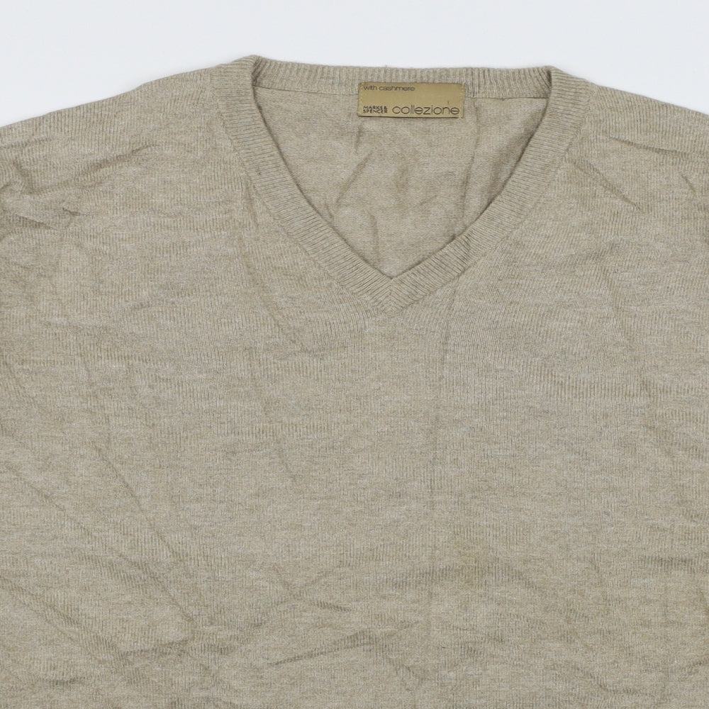 Marks and Spencer Mens Brown  Knit Pullover Jumper Size L