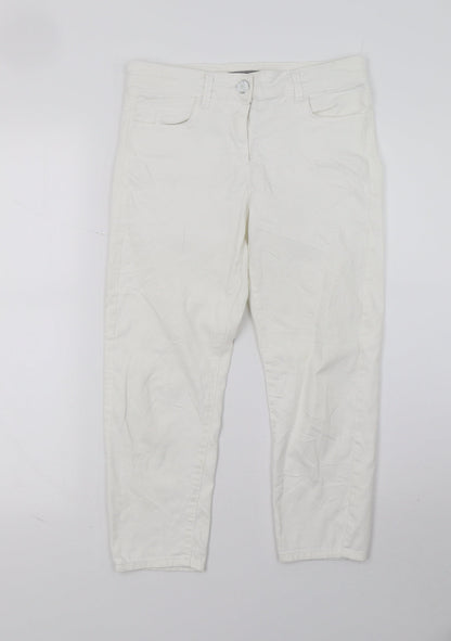Womens UK Size 8 Marks and Spencer Regular Fit Jegging White Jeans