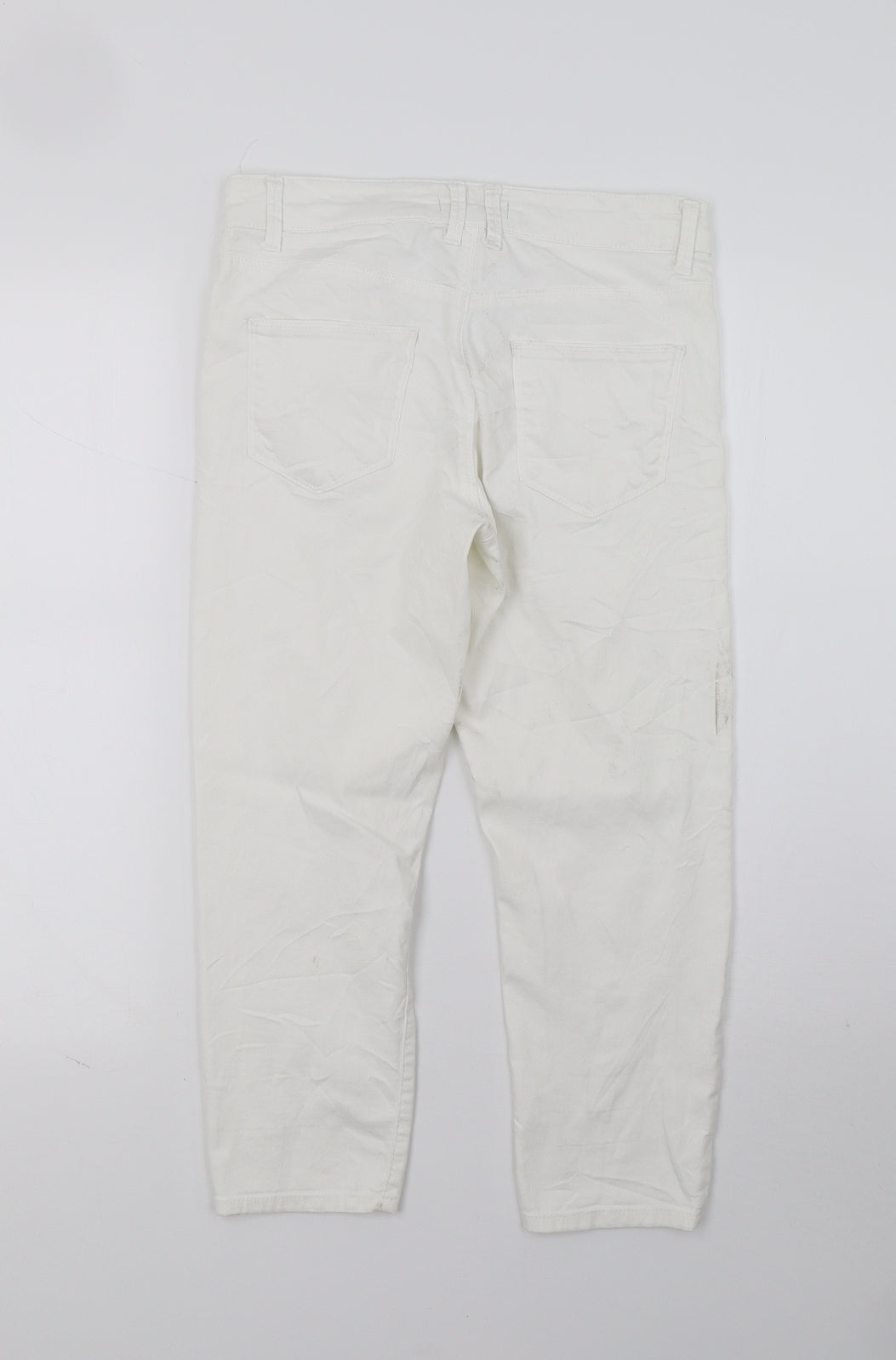 Womens UK Size 8 Marks and Spencer Regular Fit Jegging White Jeans