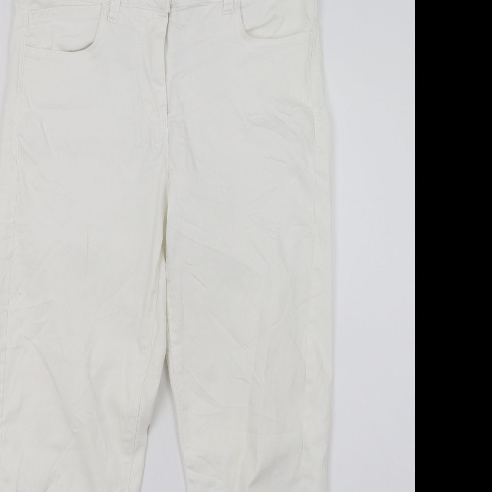 Womens UK Size 8 Marks and Spencer Regular Fit Jegging White Jeans